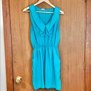 🌿Silence + Noise green dress w pockets size large